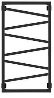 Полотенцесушитель водяной Secado Мирано 100x50 черный матовый