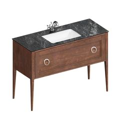 Тумба PLAZA Classic NEO напольная 1 ящик 120, орех матовый PL.CN.120.1/NUT.M Kerama Marazzi