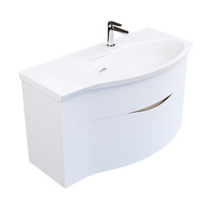 Тумба RIVA 100 см правая, белая матовая RV.100Rh/WHT.M Kerama Marazzi