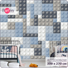 Фотообои флизелиновые 3d Bartonwall Детские Лего K23003-C 300х270 см