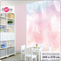 Фотообои флизелиновые 3d Bartonwall Детские Перья Облака K25702 200х270 см
