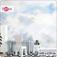 Фотообои флизелиновые 3d Bartonwall детские Небо K00106 600x270 см