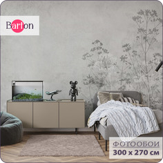 Фотообои флизелиновые 3d Bartonwall Растения N15103-G 300х270 см
