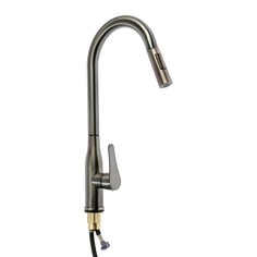 Смеситель для кухни ZEIN Z3780 9932088 графит