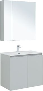 Мебель для ванной Aquanet Алвита New 80 2 дверцы, серый