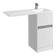 Тумба Aquaton Лондри 40 для раковины, под стиральную машину, 1A236001LH010, белая
