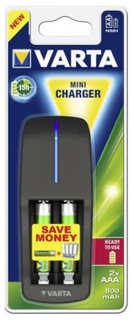 Зарядное устройство + аккумуляторы Varta Mini Charger 2015 AAA 2 шт. 800 mAh