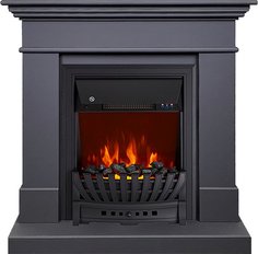Электрокамин Royal Flame California графит с очагом Aspen Black, пульт ДУ, обогрев