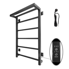 Полотенцесушитель электрический Альтасан скала проф 80х50 с полкой Черный муар Altasan