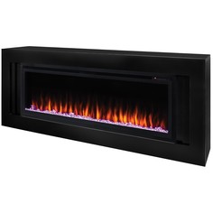 Электрокамин RealFlame Stockholm 50 BL c очагом Saphir 50, 6 цветов пламени