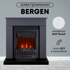 Электрокамин KAMINMAG Bergen, с очагом Aspen Black, графит