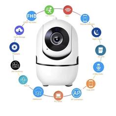IP-камера видеонаблюдения Wi-Fi для дома с обзором 360 градусов ( видеоняня ). Белая. Sol
