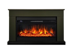 Электрокамин Royal Flame Bergen темная олива с очагом Vision 42 LOG LED