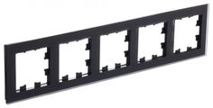 Рамка 5-м AtlasDesign Nature матов. органич. стекло черн. SE ATN331005 Systeme Electric