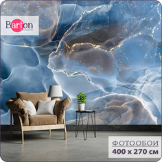 Фотообои флизелиновые 3d Bartonwall Мрамор Флюид 400х270 см M03404