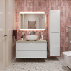 Тумба с раковиной BelBagno Kraft KRAFT80BO-KEPMCO-1077-SET со столешницей