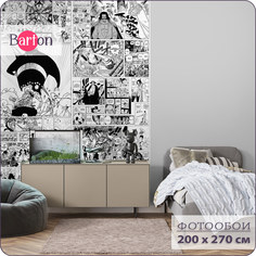 Фотообои флизелиновые 3d Bartonwall для подростка Комикс Аниме 200х270 см K30602