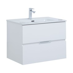 Тумба под раковину Aquanet Алвита New 70 2 ящика, белый матовый