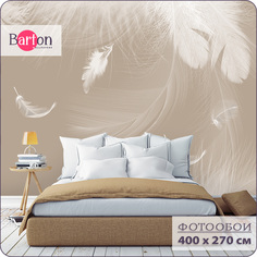 Фотообои флизелиновые 3d Bartonwall Перья 400х270 см M04104-B