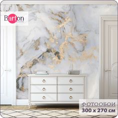 Фотообои флизелиновые 3d Bartonwall Поверхности Мрамор 300х270 см M03803