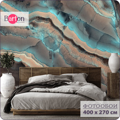 Фотообои флизелиновые 3d Bartonwall Поверхности Мрамор Флюид 400х270 см M04804