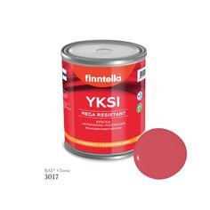 Краска-консилер с эффектом бархата YKSI, ультраматовая, цвет RAL3017 , 0,9л Finntella