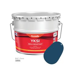 Краска-консилер с эффектом бархата YKSI, ультраматовая, цвет RAL5001 , 9л Finntella