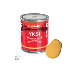 Краска-консилер с эффектом бархата YKSI, ультраматовая, цвет RAL1017 , 0,9л Finntella