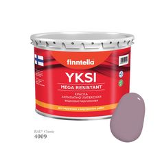 Краска-консилер с эффектом бархата YKSI, ультраматовая, цвет RAL4009 , 2,7л Finntella
