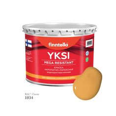Краска-консилер с эффектом бархата YKSI, ультраматовая, цвет RAL1034 , 2,7л Finntella