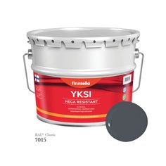 Краска-консилер с эффектом бархата YKSI, ультраматовая, цвет RAL7015 , 9л Finntella