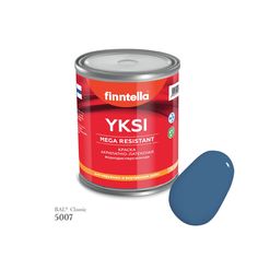 Краска-консилер с эффектом бархата YKSI, ультраматовая, цвет RAL5007 , 0,9л Finntella