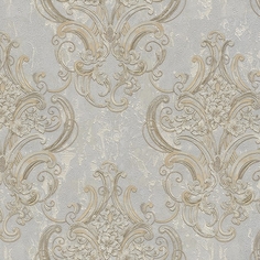 Обои Decori-Decori Mirabilia 83418 Винил на флизелине (1,06х10,05) Серый, Дамаск Decori&Decori
