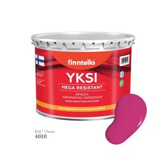 Краска-консилер с эффектом бархата YKSI, ультраматовая, цвет RAL4010 , 2,7л Finntella