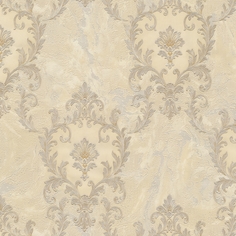 Обои Decori-Decori Carrara 2 83606 Винил на флизелине (1,06х10,05) Бежевый, Дамаск Decori&Decori
