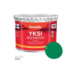 Краска-консилер с эффектом бархата YKSI, ультраматовая, цвет RAL6024 , 2,7л Finntella