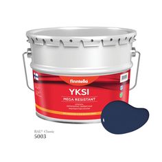 Краска-консилер с эффектом бархата YKSI, ультраматовая, цвет RAL5003 , 9л Finntella