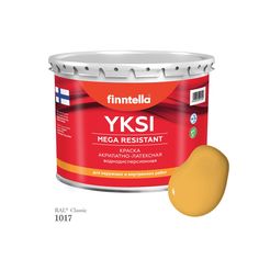 Краска-консилер с эффектом бархата YKSI, ультраматовая, цвет RAL1017 , 2,7л Finntella