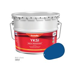 Краска-консилер с эффектом бархата YKSI, ультраматовая, цвет RAL5017 , 9л Finntella