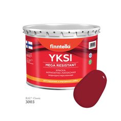 Краска-консилер с эффектом бархата YKSI, ультраматовая, цвет RAL3003 , 2,7л Finntella