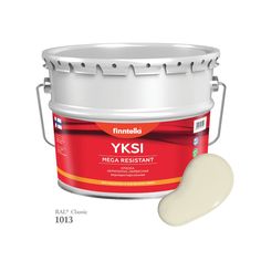 Краска-консилер с эффектом бархата YKSI, ультраматовая, цвет RAL1013 , 9л Finntella