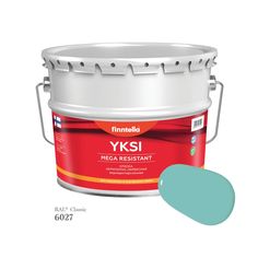 Краска-консилер с эффектом бархата YKSI, ультраматовая, цвет RAL6027 , 9л Finntella