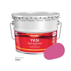 Краска-консилер с эффектом бархата YKSI, ультраматовая, цвет RAL4003 , 9л Finntella