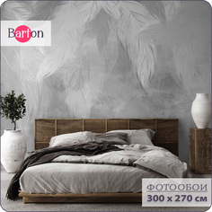 Фотообои флизелиновые 3d Bartonwall Перья 300x270 см M08303-G