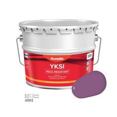 Краска-консилер с эффектом бархата YKSI, ультраматовая, цвет RAL4001 , 9л Finntella