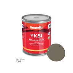 Краска-консилер с эффектом бархата YKSI, ультраматовая, цвет RAL7006 , 0,9л Finntella