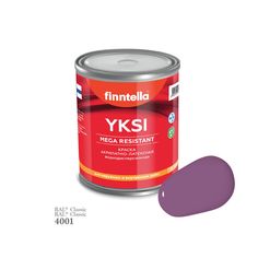 Краска-консилер с эффектом бархата YKSI, ультраматовая, цвет RAL4001 , 0,9л Finntella