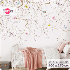 Фотообои флизелиновые 3d Bartonwall Растения Листья 400х270 см M11904