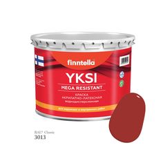 Краска-консилер с эффектом бархата YKSI, ультраматовая, цвет RAL3013 , 2,7л Finntella