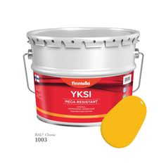 Краска-консилер с эффектом бархата YKSI, ультраматовая, цвет RAL1003 , 9л Finntella